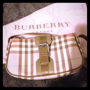 Authentic Baby Pink and Tan Burberry small bag!