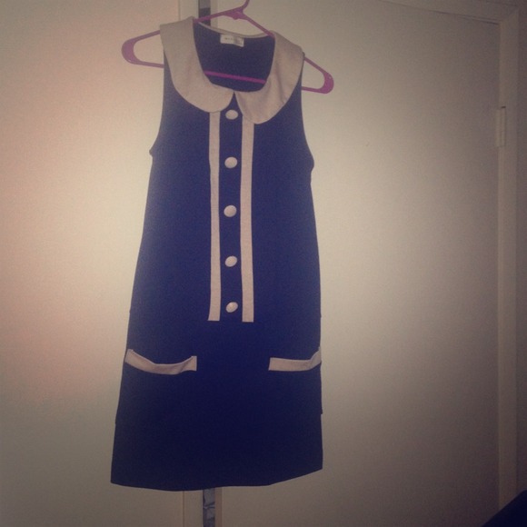 Be unique in this blue and white shirt/dress