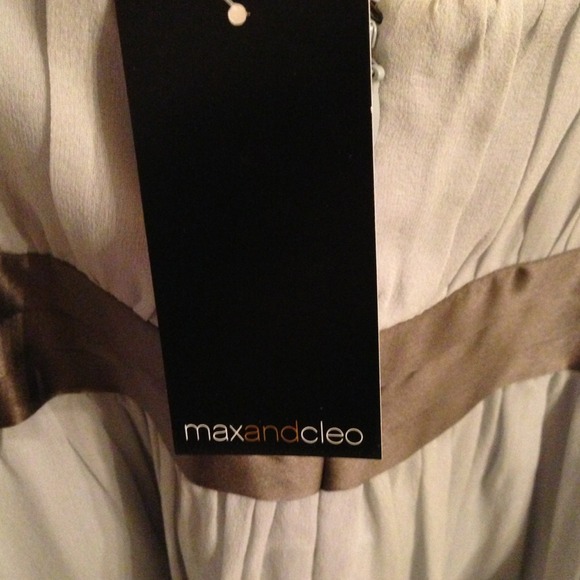 Max & Cleo Color block Cocktail Silk Dress - Picture 4 of 4