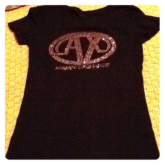 BUNDLED. Armani exchange bedazzled shirt