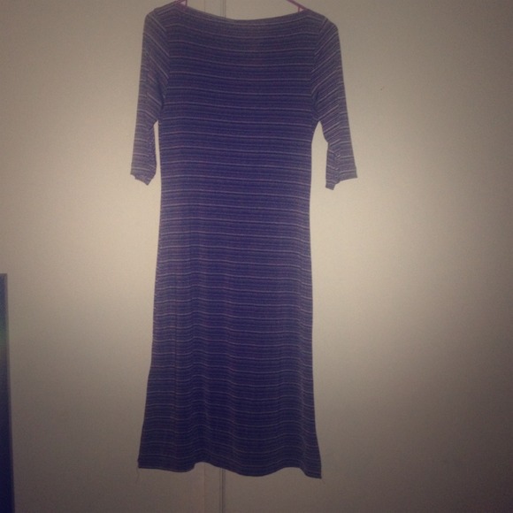 Very flattering and shapely striped dress