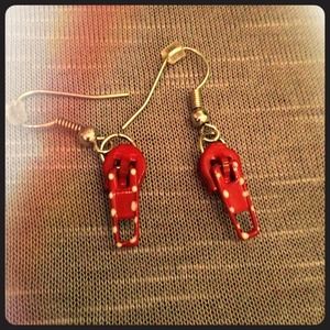 -SOLD- Zipper earrings