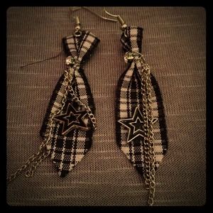 -SOLD-Necktie earrings