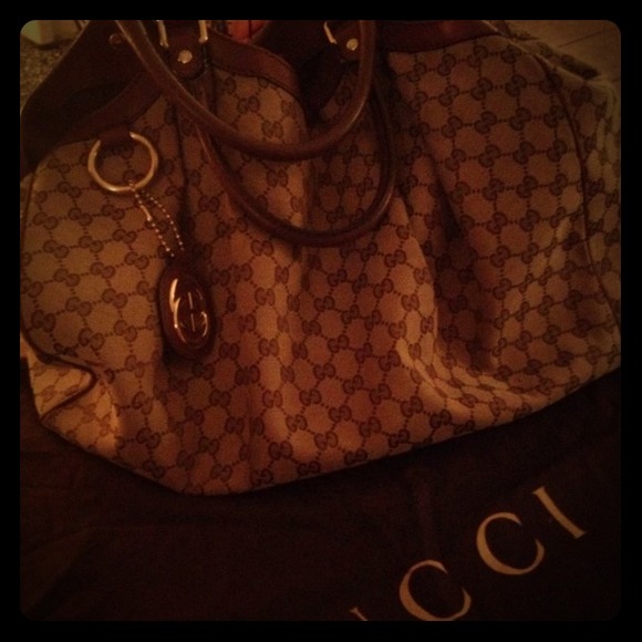 **SOLD** Gucci large Sukey camel tote.