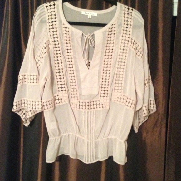 *PRICE REDUCED*Sheer Boho Top