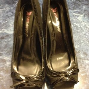 Black Stilettos (peep toe)