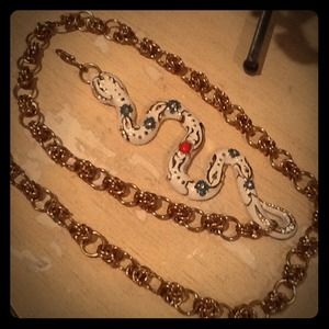 Vintage beautiful snake belt! NEW! One size!