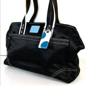 🌀Traded with Lois Coach Authentic Sateen Tote Bag