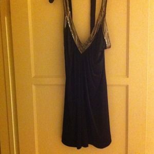 Bcbg sequined v neck dress. Perfect for New Years!