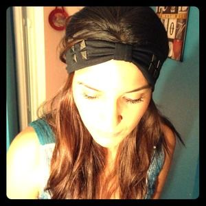 RESERVED Studded turban headband