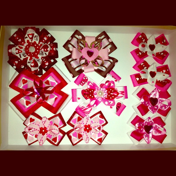 Valentine's bows!!!!