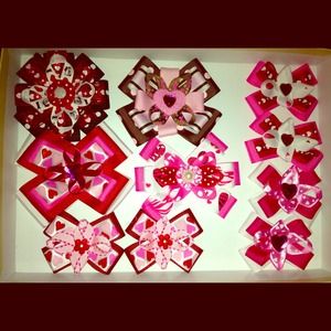 Valentine's bows!!!!