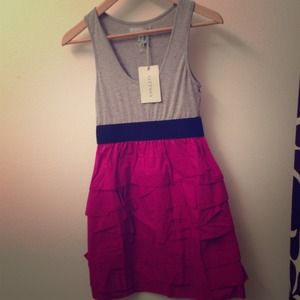 🌸Sold in bundle🌸Grey and hot pink dress