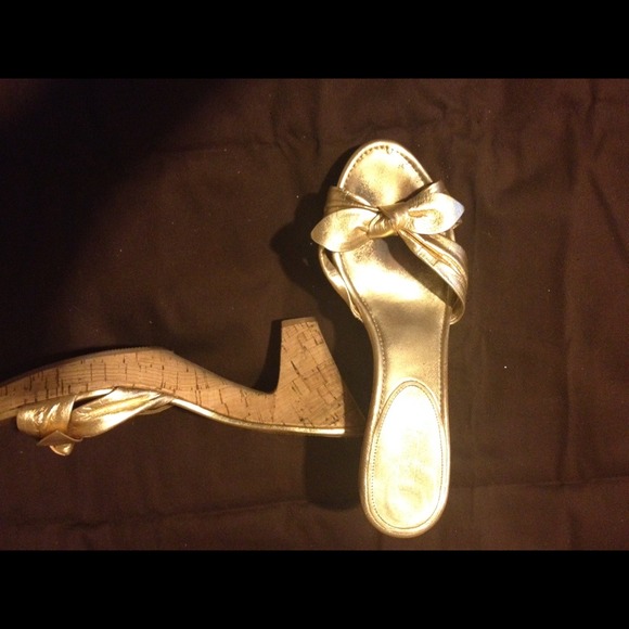 Reserved for @Onlineshopping Gold Coach Sandals