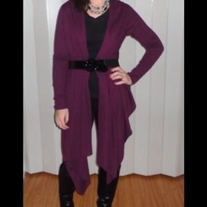 ❗SOLD❗DKNY Sweater Wrap purple/eggplant