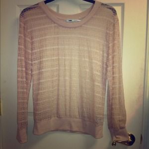 Pink shirt, scarf, jeans, camel tank