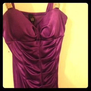 Purple Dress With Diamonds on Strap