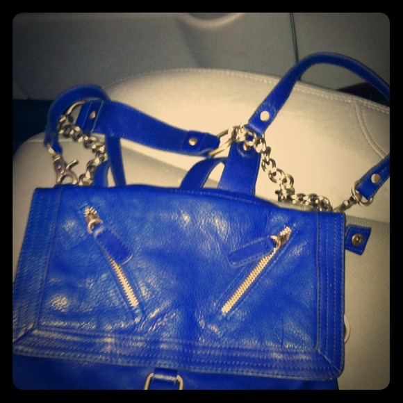 Sabina shoulder cobalt satchel