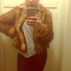 Faux fur coat