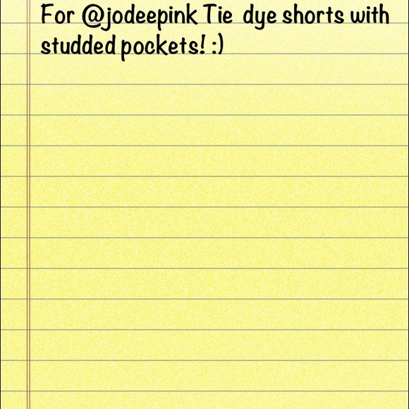 For @jodeepink tie dye studded high- waisted short