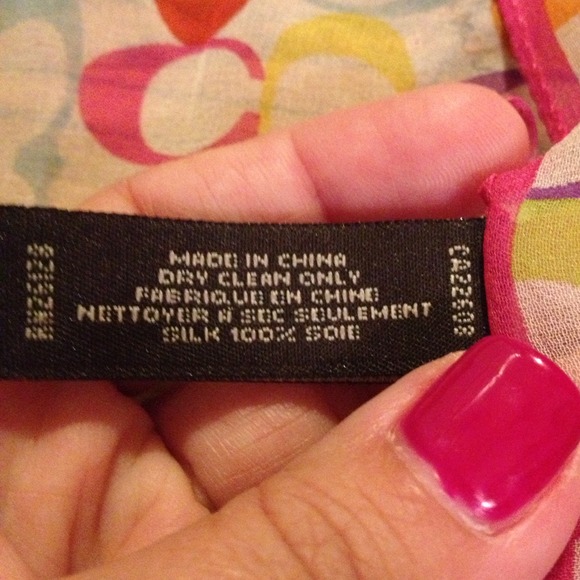 Multi color coach scarf - Picture 3 of 4