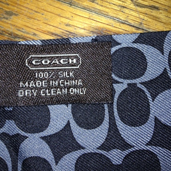 Black and gray coach purse scarf - Picture 2 of 3