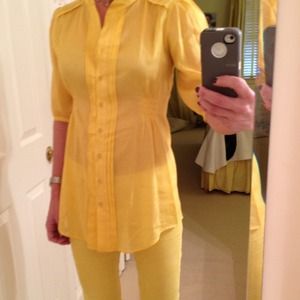 Yellow tunic blouse. Size s/m