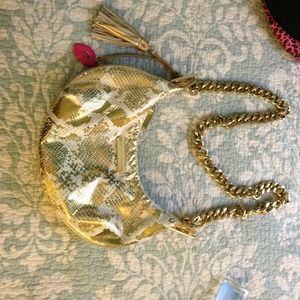 Gorgeous gold betsey Johnson bag