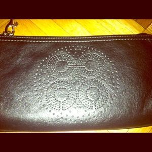 SOLD!!****Black Coach Wristlet
