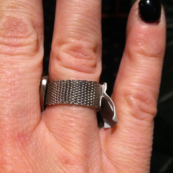 Mesh/heart ring - Picture 2 of 2