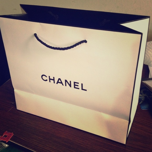 Chanel paper bag bundle with Chanel box