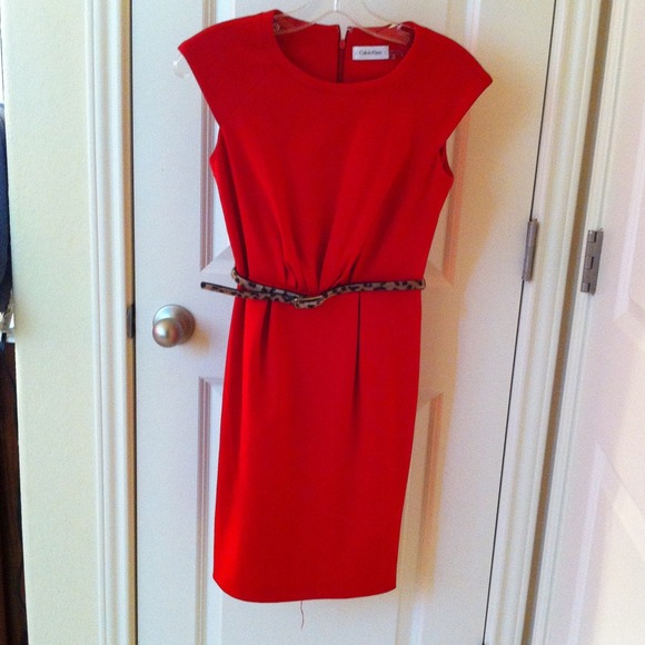 TRADED Calvin Klein red dress