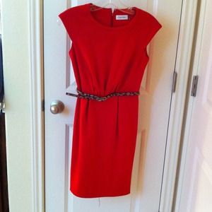TRADED Calvin Klein red dress