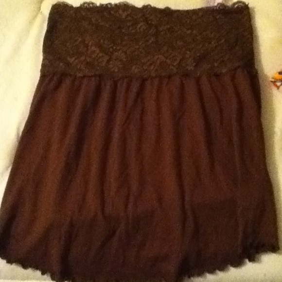 Strapless top