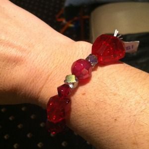 Red crystal bracelet