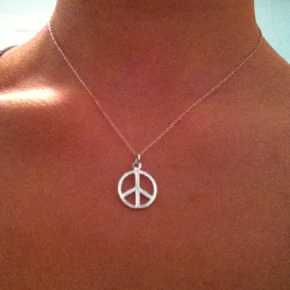 Never Worn Peace Sign Necklace