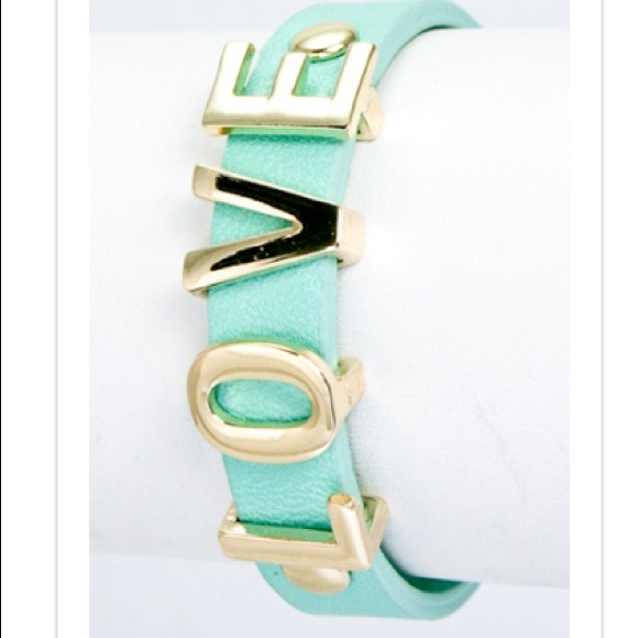 Jewelry - Faux Leather LOVE Bracelet