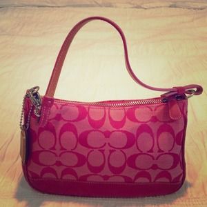Pink Authentic Coach Clutch