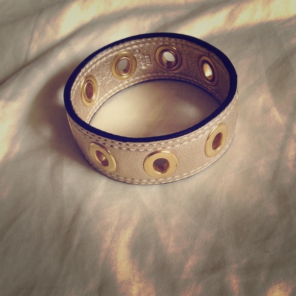 Sold as bundle - Coach gold leather bangle