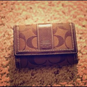 Coach Brown TriFold wallet