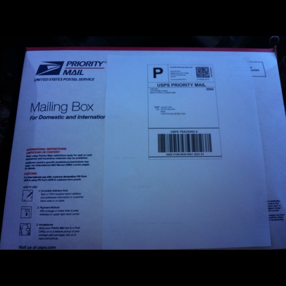 Headed to the post office now
