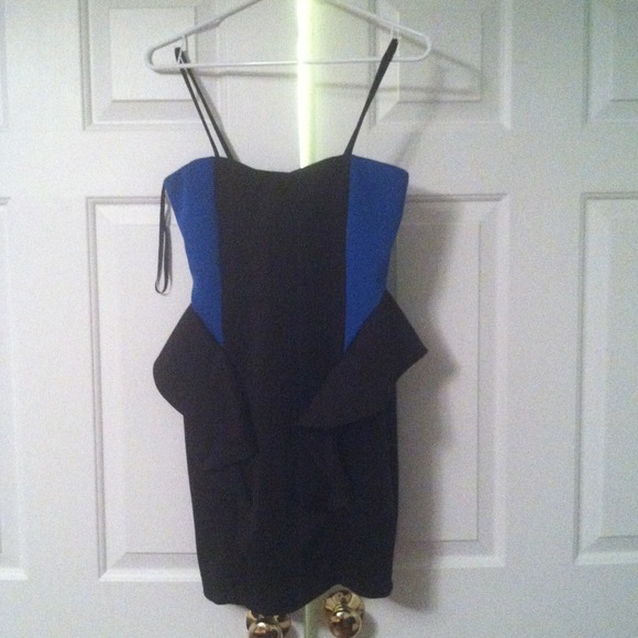 Blk and blur dress