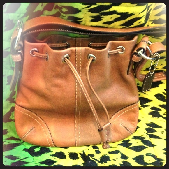 -SOLD-Leather Coach purse