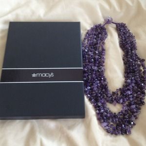 Amethyst necklace.
