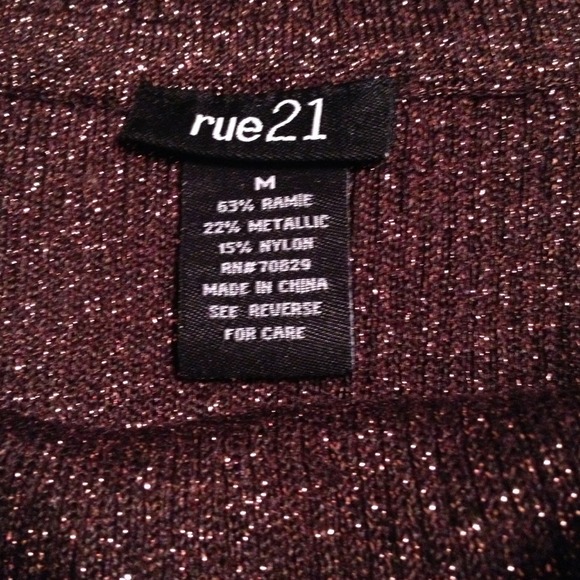 ❌Sold❌Dark brown sparkly tube top - Picture 3 of 4