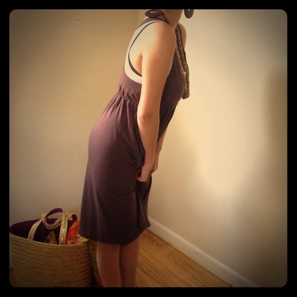 Brown beach dress