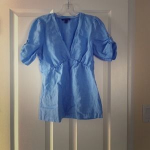 Banana Republic S linen blouse