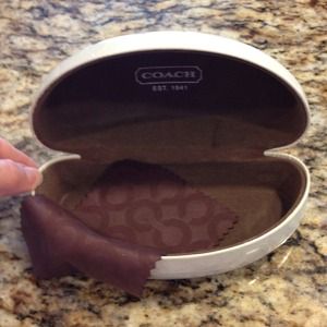 Authentic coach sunglasses case