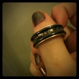 Men's Tiffany and Co sterling silver ring