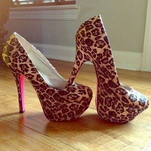 Brand new leopard print stilettos